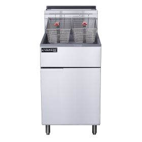 Capacity Natural Gas Commercial Fryer With Five Tube Burner