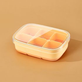 Silicone Ice Cube Mould With DIY Lid 6 Grid Soft Bottom Ce Cube Mold Square Fruit Ice Cube Maker Tray Kitchen Bar Tools Acces