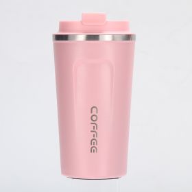 12 oz Stainless Steel Vacuum Insulated Tumbler - Coffee Travel Mug Spill Proof with Lid - Thermos Cup for Keep Hot/Ice Coffee; Tea and Beer (Color: Pink)