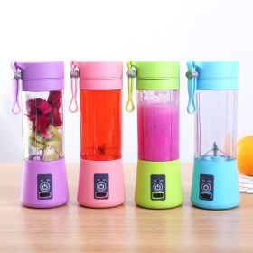 Portable 6 Blender; Personal Size Blender Juicer Cup; Smoothies and Shakes Blender; Handheld Fruit Machine; Blender Mixer Home (Color: Green)