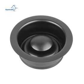 Garbage Disposal Flange and Stopper, Durable Gunmetal Black/Gray Stainless Steel Kitchen Sink Flange with Nano Surface, Fits 3-1/2 Inch Standard Sink (Color: Gunmetal Gray)