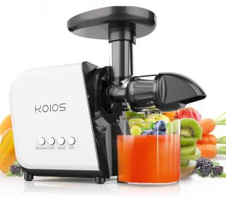 Koios B5100 Masticating Juicer with Reversible and Quiet Motor (Color: Black&White)