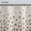 Muwago Shower Curtain With Giraffe Pattern Blackout Waterproof And Mildew Resistant Bathing Cover Aesthetic Bathroom Accessories